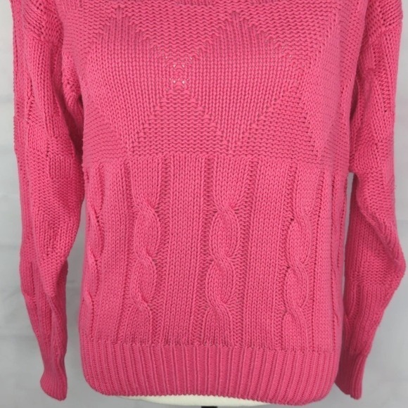 *VINTAGE* DELLA SPIGA Pink Knitted Sweater - Picture 3 of 7